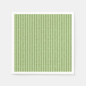 Soft Pistachio Glitter Style Minimal Pattern Servet (Voorkant)