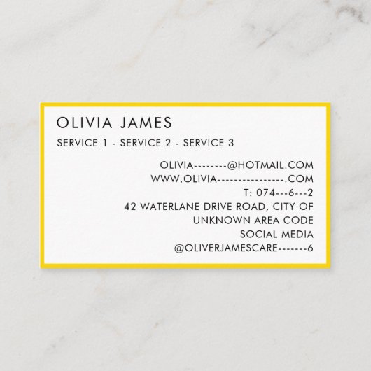 Soft play speelgoed Kinderopvang Kinderopvang Nann Visitekaartje (Achterkant)