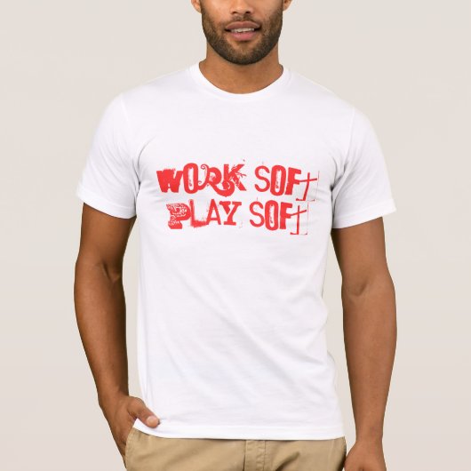 soft play werken t-shirt (Voorkant)