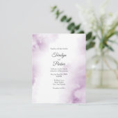 Soft Plum Mauve Waterverf Abstract Kaart (Staand voorkant)