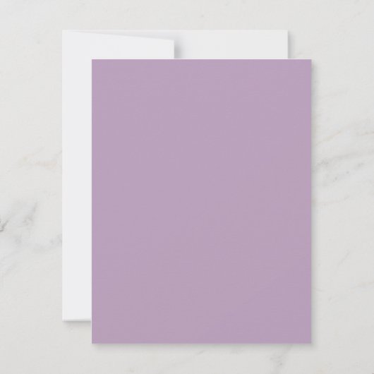 Soft Plum Mauve Waterverf Abstract Kaart (Achterkant)