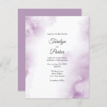 Soft Plum Mauve Waterverf Abstract