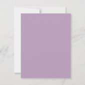 Soft Plum Mauve Waterverf Abstract Lijst Kaart (Achterkant)
