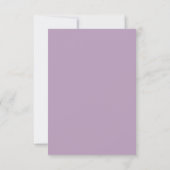 Soft Plum Mauve Waterverf Abstract Lijst RSVP Kaartje (Achterkant)