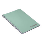 Soft Powder Blue Onderwerp/Naam Notitieboek (Rechterzijde)