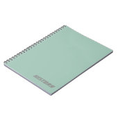 Soft Powder Blue Onderwerp/Naam Notitieboek (Linkerzijde)