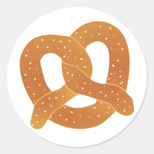 Soft Pretzel Ronde Sticker