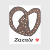 Soft Pretzel vinyl sticker (Vel)