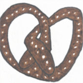 Soft Pretzel vinyl sticker (Voorkant)