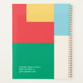Soft Primary Bold Color Block Planner (Achterkant)