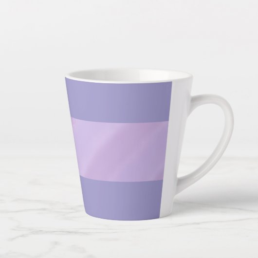 Soft Purple Aesthetic Latte Mug Latte Mok (Rechts)