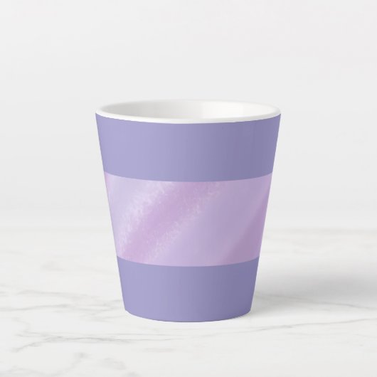 Soft Purple Aesthetic Latte Mug Mok (Voorkant)