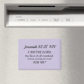 Soft Purple Inspirational Bible Verse Power of God Magneet (Insitu (Vaatwasser))