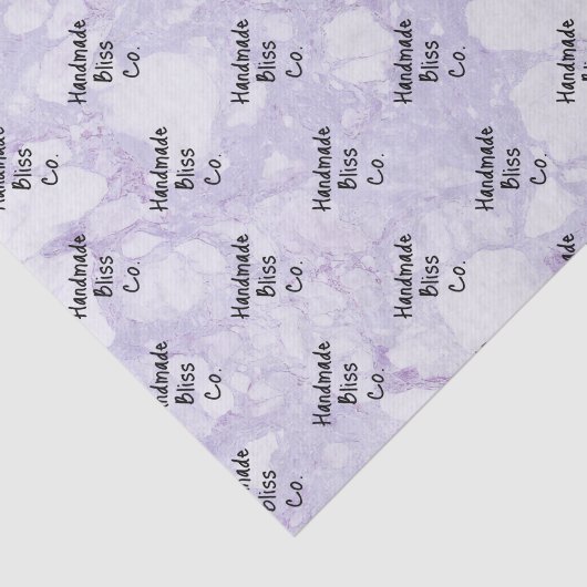 Soft Purple Marble Drip Tissuepapier (Detail)