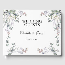 Soft Purple Scottish Heather Wedding  Gastenboek