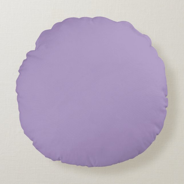 Soft Purple,Solid ,Modern Throw Pillow Rond Kussen (Voorkant)