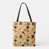 Soft Radiance Abstract – Warm beige, Sinaasappel, Tote Bag (Achterkant)