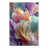 Soft Rainbow Flower Waves – Dreamy Surreal Bloom Foto Afdruk (Voorkant)
