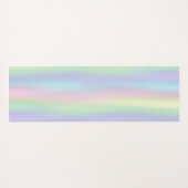 Soft Rainbow Holographic | Aangepast Yogamat (Achterkant (horizontaal))