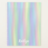 Soft Rainbow Holographic | Gepersonaliseerd Planner (Voorkant)