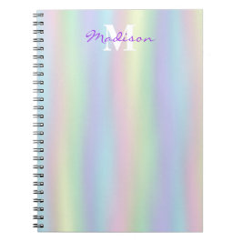 Soft Rainbow Holographic | Monogram Notitieboek