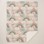 Soft Rainbow Sherpa Gift for Kids’ Cuddle Time Sherpa Deken (Voorkant)