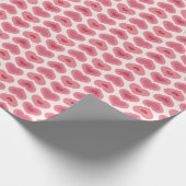 Soft Red Hearts Pattern – Romantic Christmas & Val Cadeaupapier (Hoek)