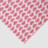 Soft Red Hearts Pattern – Romantic Christmas & Val Tissuepapier (Detail)