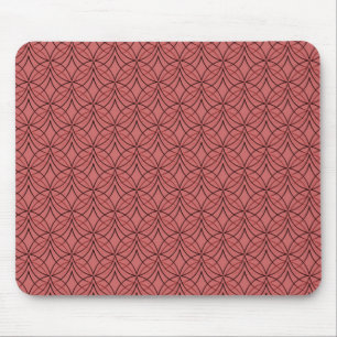 Soft Red Metro Retro Mousepad Muismat