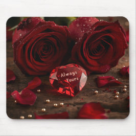 Soft Red Rose Romantic Valentine Office Mousepad Muismat