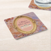 Soft Renaissance Rococo esthetisch Vrijgezellenfee Kartonnen Onderzetters (Schuin)