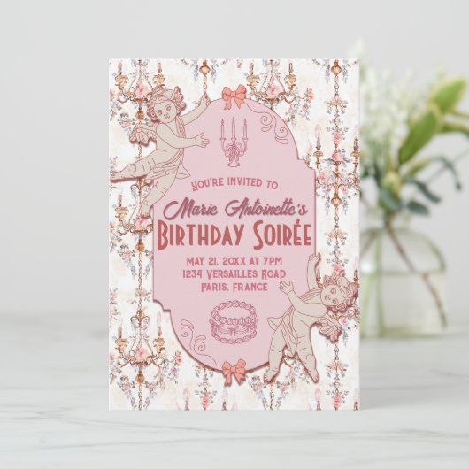 Soft Renaissance Rococo esthetische verjaardagsfee Kaart (Staand voorkant)