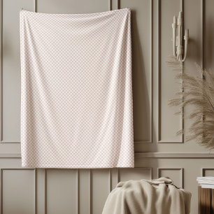 Soft Roos Gold Check Deken voor Snug Moments