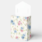 Soft Rose Bouquet Romantic Wedding Favor Box Bedankdoosjes (Geopend)