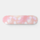 Soft roze anesthetisch keh-patroon persoonlijk skateboard (Horizontaal)