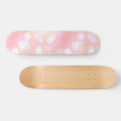 Soft roze anesthetisch keh-patroon persoonlijk skateboard (Horizontaal)