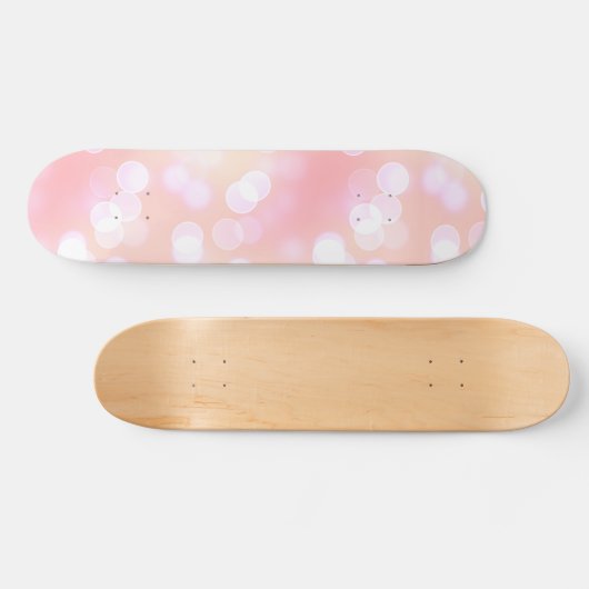Soft roze anesthetisch keh-patroon persoonlijk skateboard (Horizontaal)