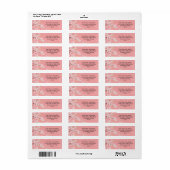 Soft roze Cherry Blossom Etiket (Full Sheet)