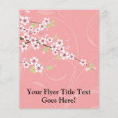 Soft roze Cherry Blossom Flyer (Voorkant)