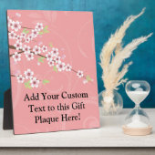 Soft roze Cherry Blossom Fotoplaat (Zijkant)