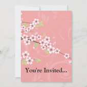 Soft roze Cherry Blossom Kaart (Voorkant)