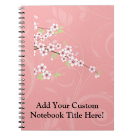 Soft roze Cherry Blossom Notitieboek