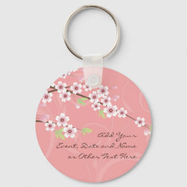 Soft roze Cherry Blossom Sleutelhanger