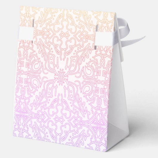 Soft Roze Droom Mandala-patroonserie Bedankdoosjes (Achterkant)