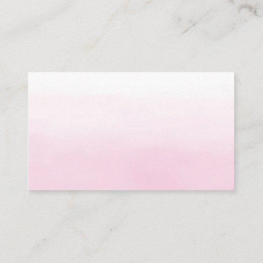 Soft roze en Silver Baby shower Book Request Card Informatiekaartje (Achterkant)