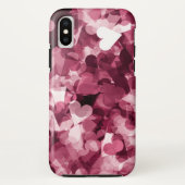 Soft roze Kawaii Hearts Background Case-Mate iPhone Case (Achterkant)