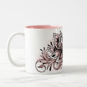 Soft roze Lotus Mandala Tea Hot Cocoa Chocolade Tweekleurige Koffiemok (Links)