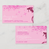 Soft roze Pro Maid Cleaning House Sparking Spray Visitekaartje (Voorkant / Achterkant)