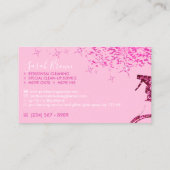 Soft roze Pro Maid Cleaning House Sparking Spray Visitekaartje (Achterkant)