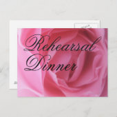 Soft roze roze roze petals bruiloft uitnodiging (Voorkant / Achterkant)